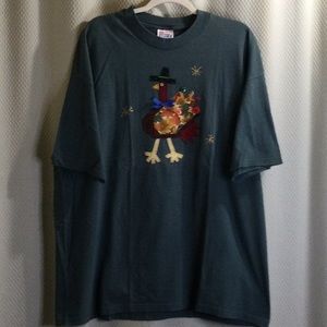 Thanksgiving holiday T-shirt. Appliqué. Vintage. Unisex
